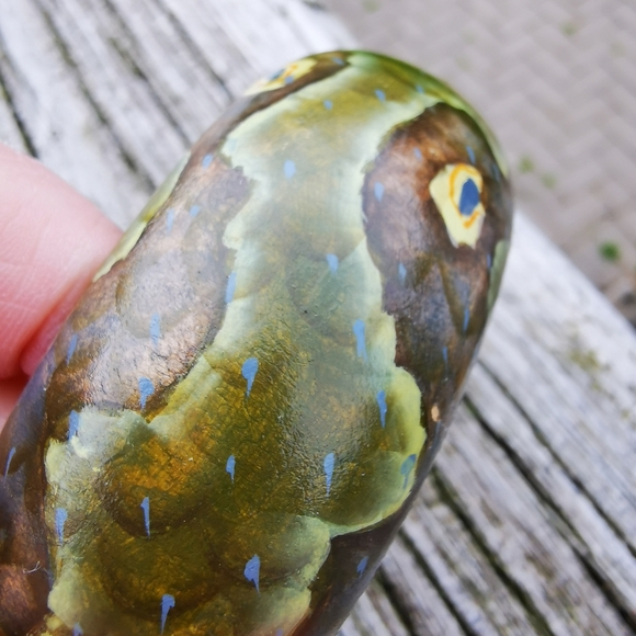 Hand-painted Wooden Snake Bangle Bracelet - Picture 3 of 14